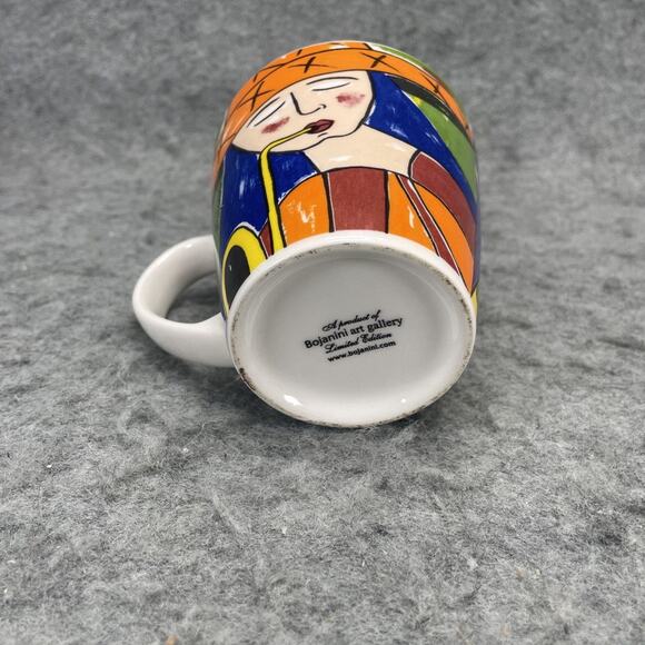Bojanini Art Gallery Ceramic Mug Limited Edition Art Deco Piano Saxophone Music - Picture 3 of 6
